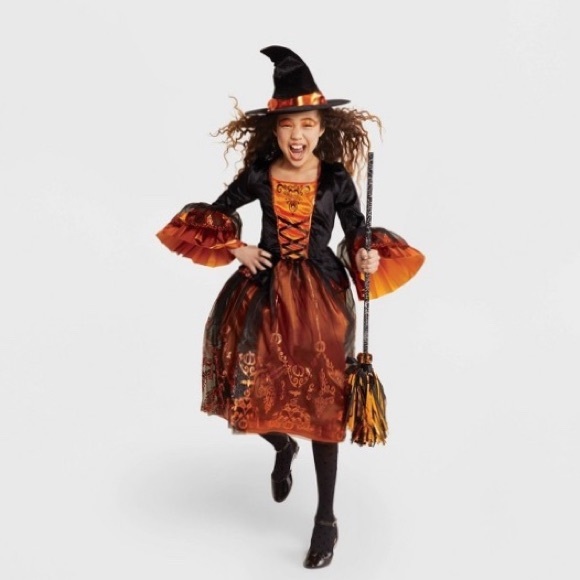 Gorgeous Little Girls WITCH Fancy Dress Costume NWT